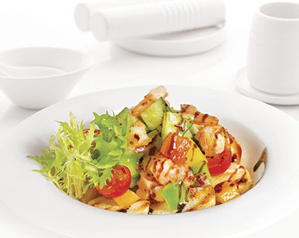 Салат с Креветками и Овощами