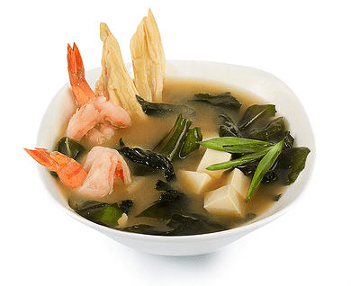 Мисо суп с креветками