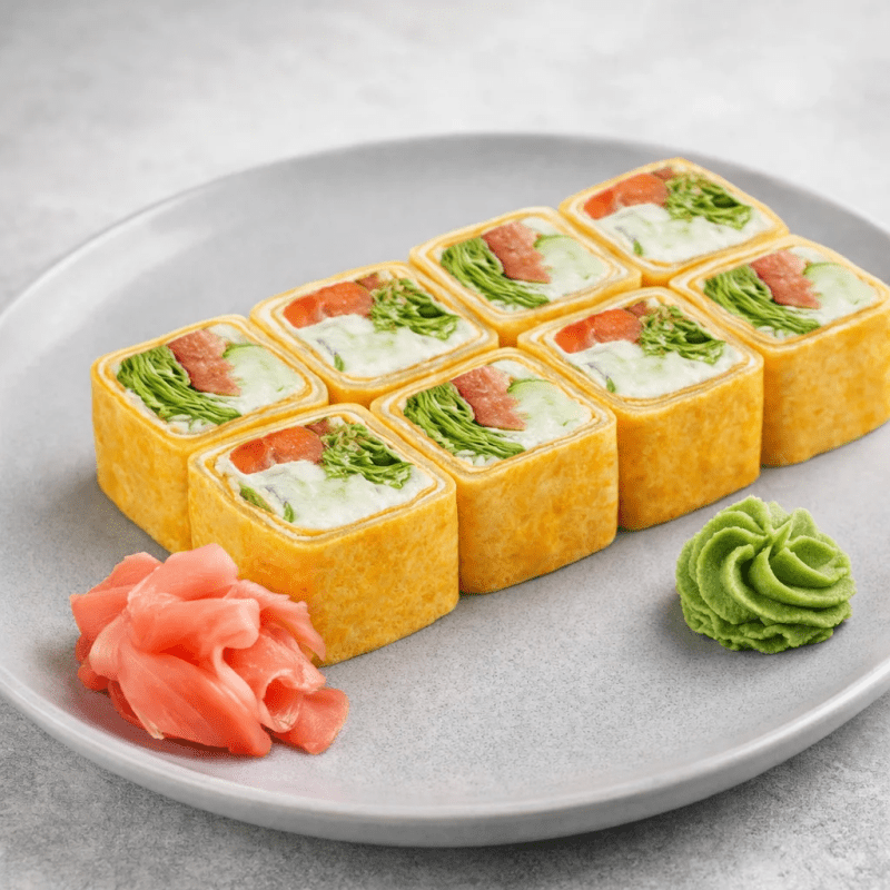 Ролл Тортилья лосось 8к