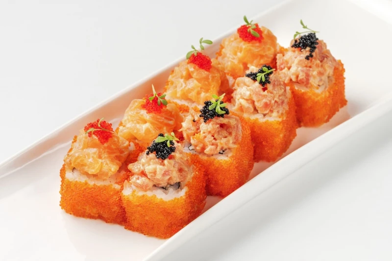 Спайси тартар из тунца и лосося