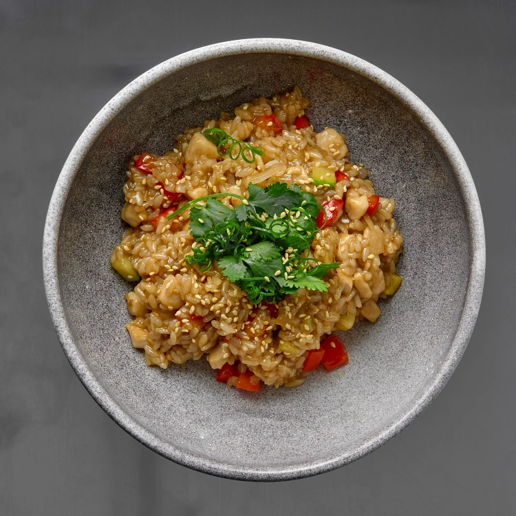 Тяхан с курицей