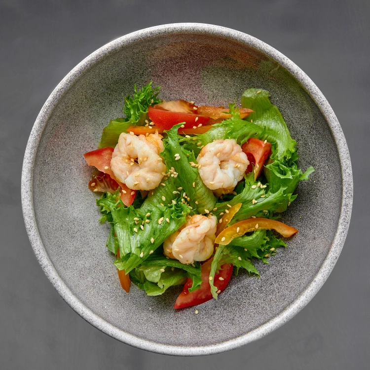 Зеленый с креветкой