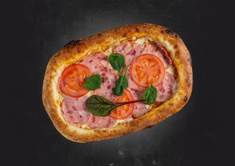 Пиде-пицца с ветчиной и томатами 550гр