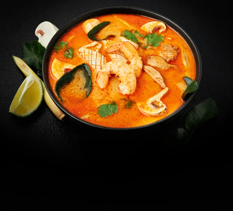 Том Ям с морепродуктами 