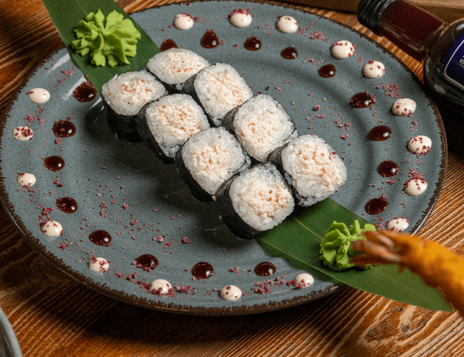 Мини-ролл с крабом