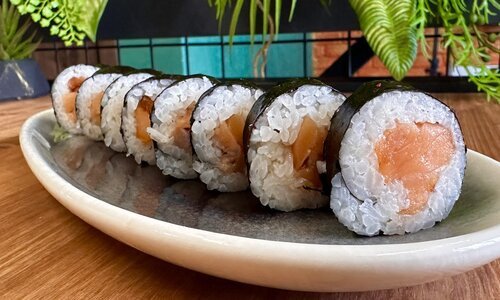 Мини-ролл  с лососем