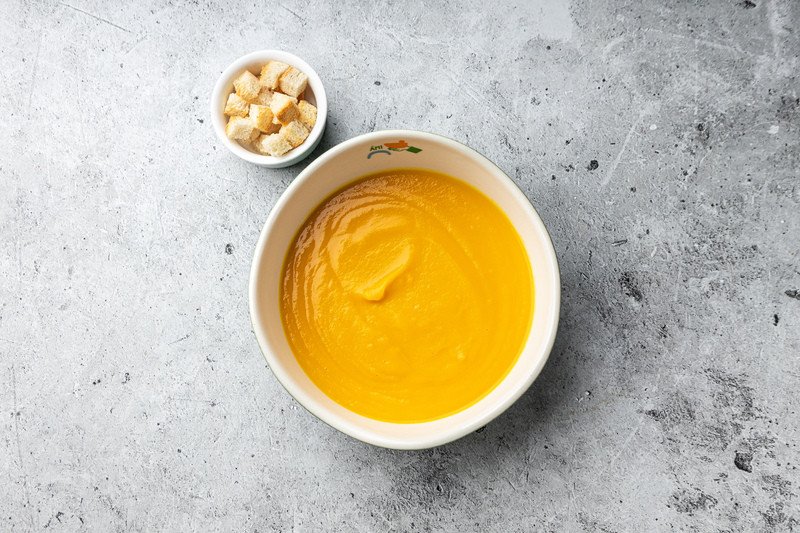 Тыквенный крем-суп с гренками