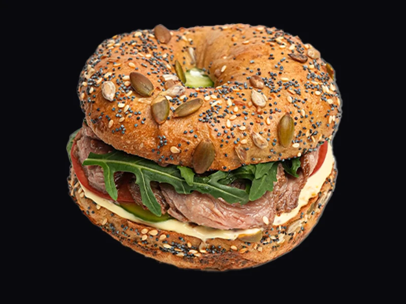 Бейгл с ростбифом