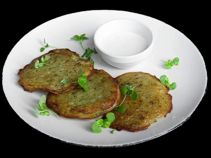 Драники со сметаной