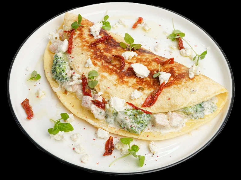 Омлет с лососем и брокколи 🆕