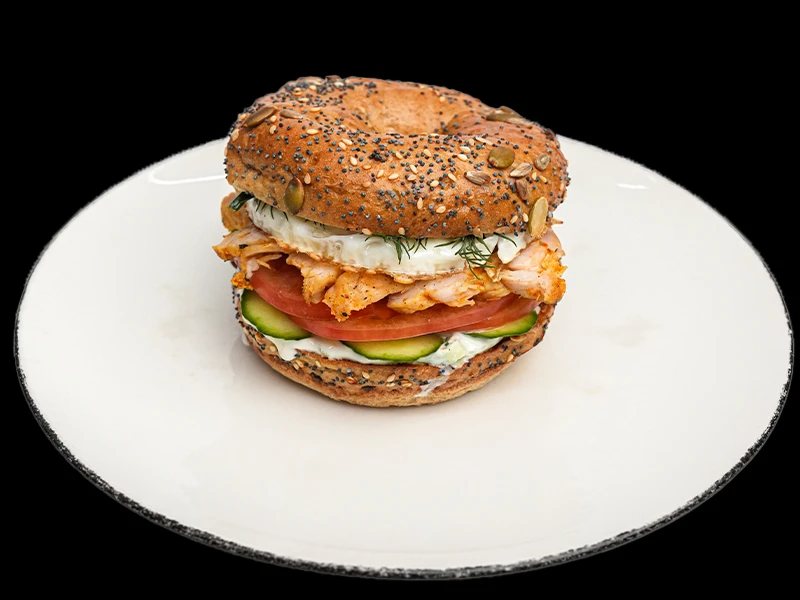 Бейгл с индейкой (по рецепту Ольги Абакумовой)