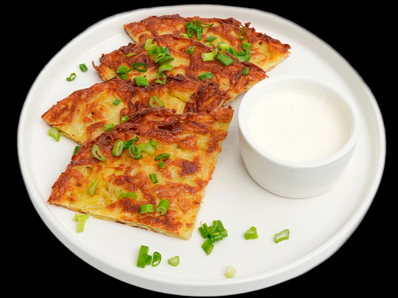 Драники со сметаной