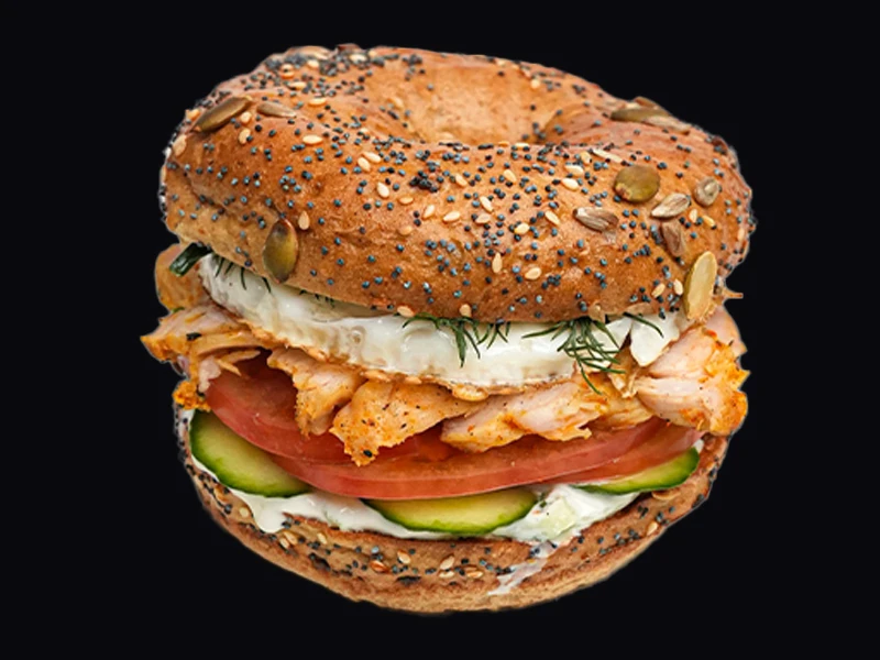 Бейгл с индейкой (по рецепту Ольги Абакумовой)