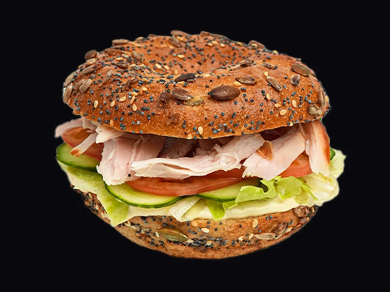 Бейгл с копченой курочкой