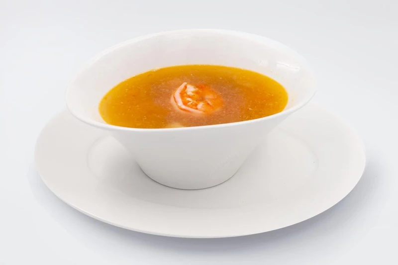 Уха двойная с креветкой