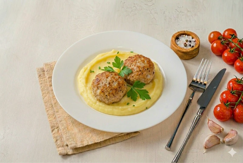 Тефтели с картофельным пюре 120/150 г