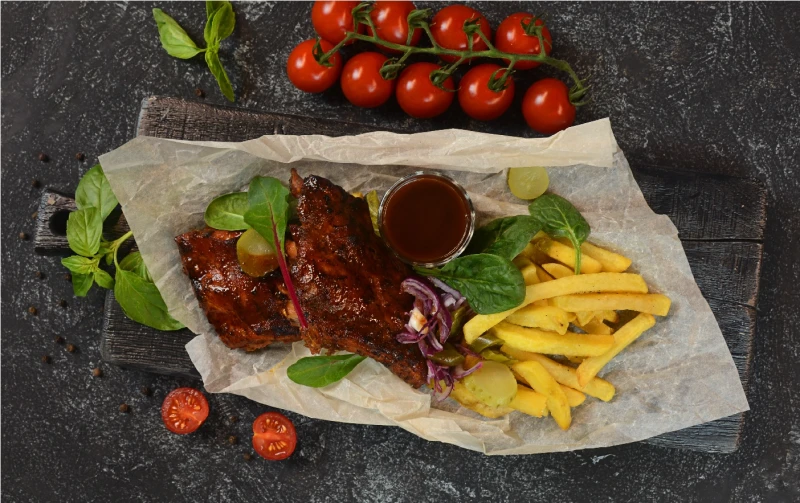Ребра "Burnt end BBQ"