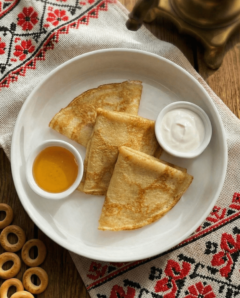 Блинчики 3 шт с топпингом