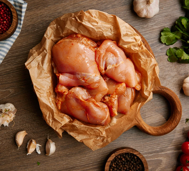 Бадриджани Маринованный шашлык из куриного бедра 500гр