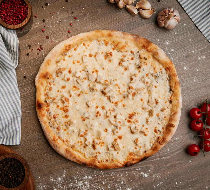 Бадриджани пицца цыпленок с сулугуни