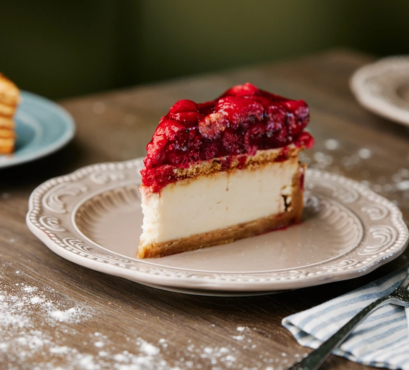 Бадриджани Чизкейк с малиной