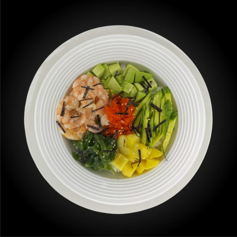 Поке с тигр креветками