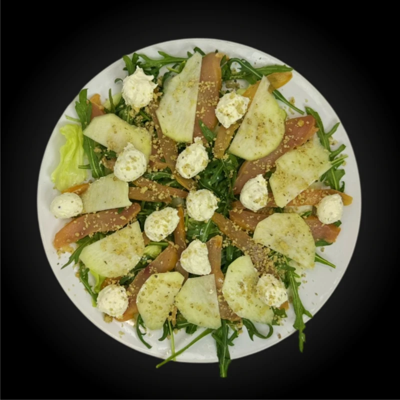 Салат с карпаччо из курицы