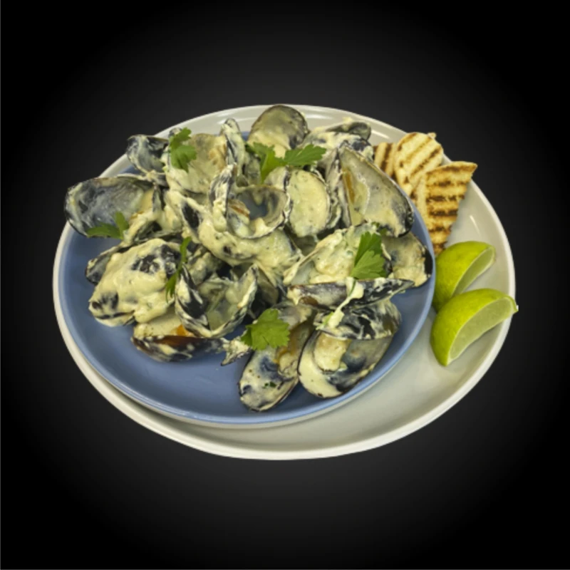 Мидии в соусе блю чиз (створки)