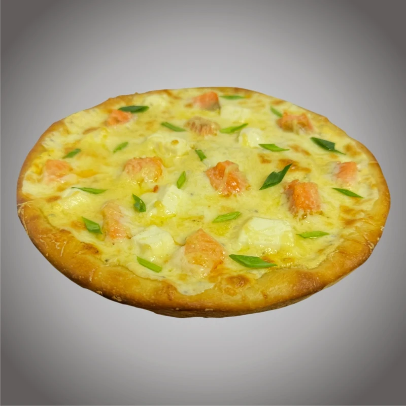 Пицца с лососем