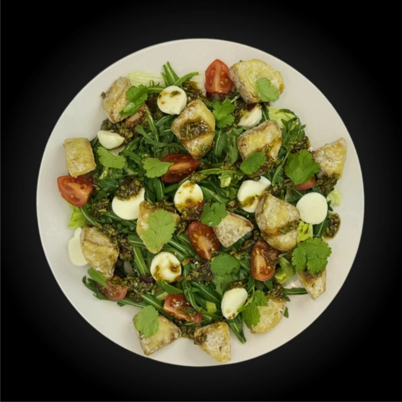 Салат с хруст баклажаном