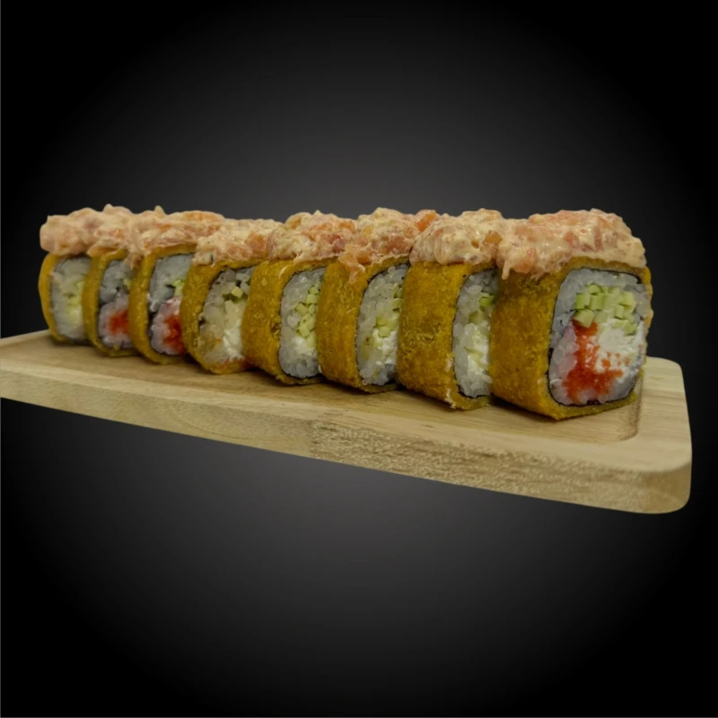 Ролл с Тар-таром спайси из лосося и тунца
