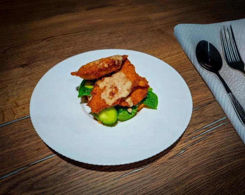  Батат-вафль с темпурой