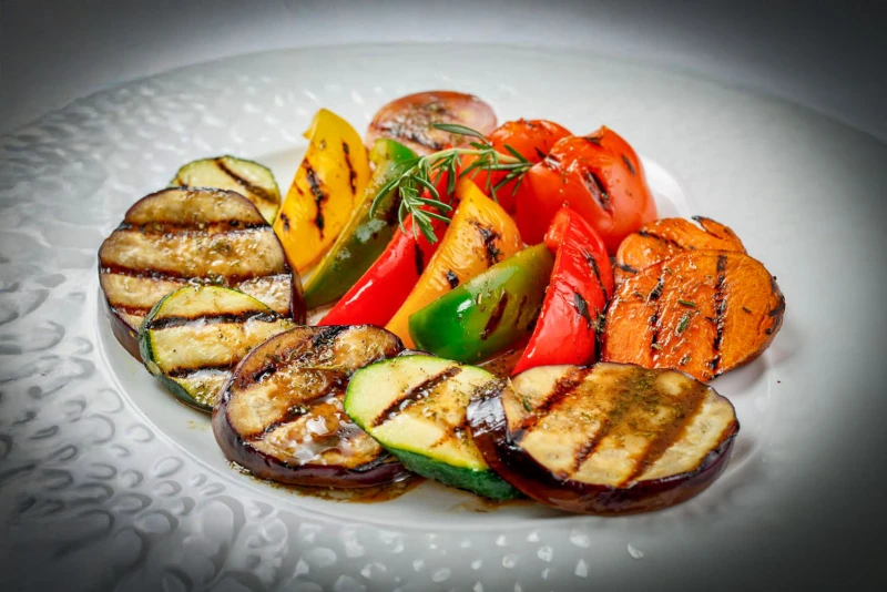 Овощи запечённые на гриле