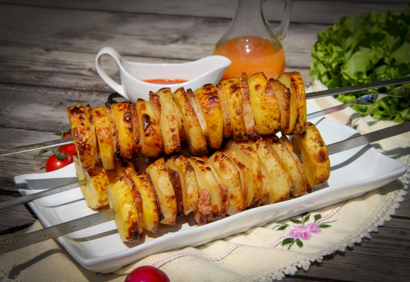 Картофель запечённый на гриле