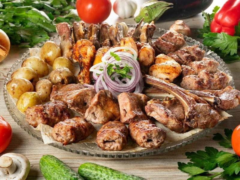 Блюда с мангала