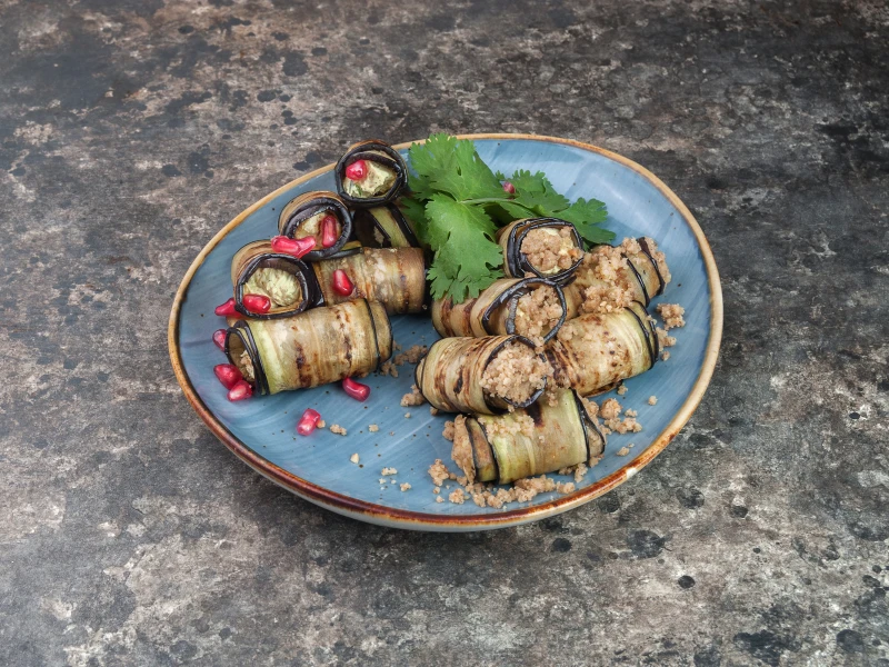 БАДРИДЖАНИ С ПАСТОЙ ИЗ ГРЕЦКОГО ОРЕХА 160ГР