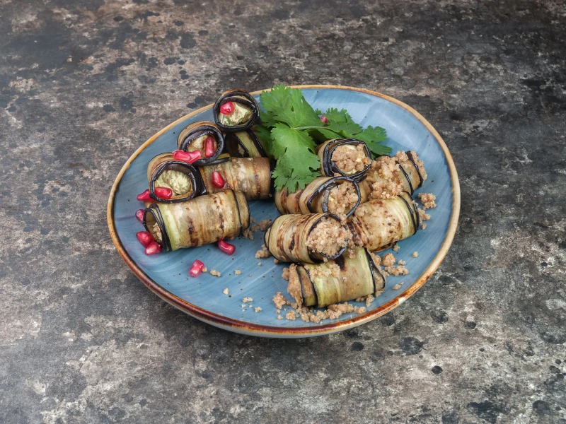 БАДРИДЖАНИ С ПАСТОЙ ИЗ ГРЕЦКОГО ОРЕХА 160ГР