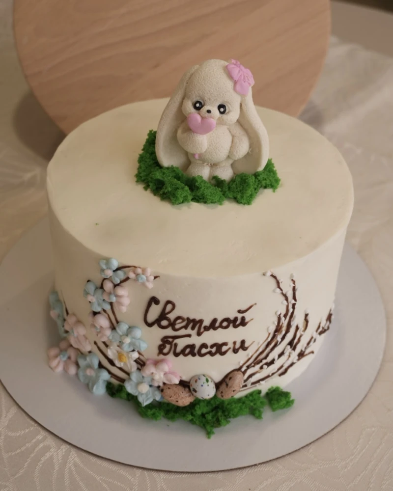 Пасха торт с зайкой