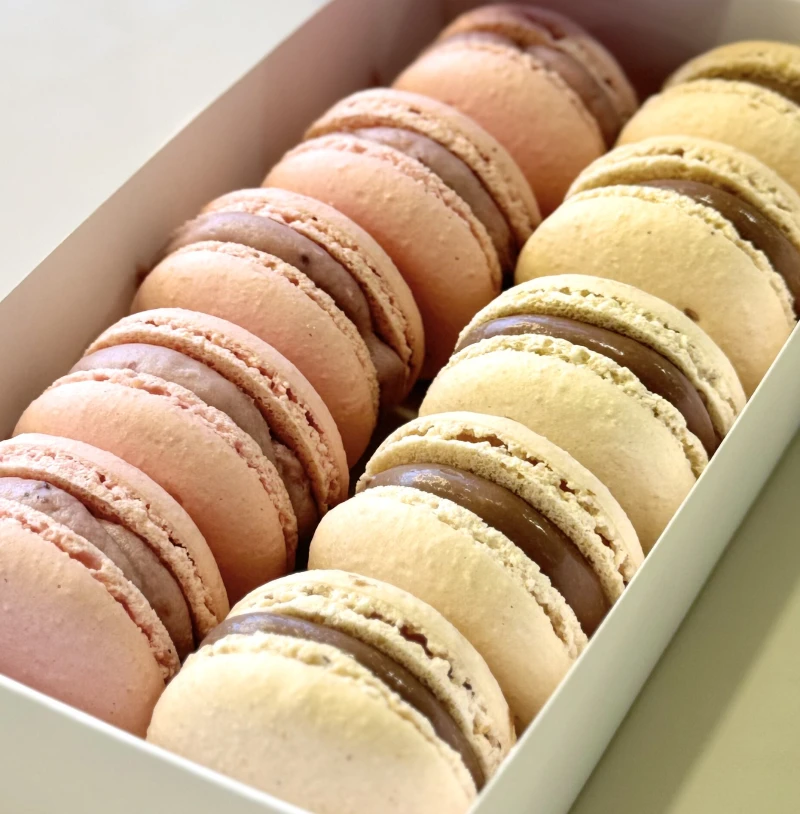 НАБОР МАКАРОНС малина-соленая карамель