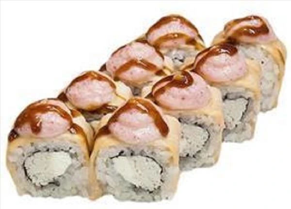 Филадельфия с крабом запеченная