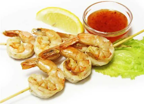 Креветки на гриле 