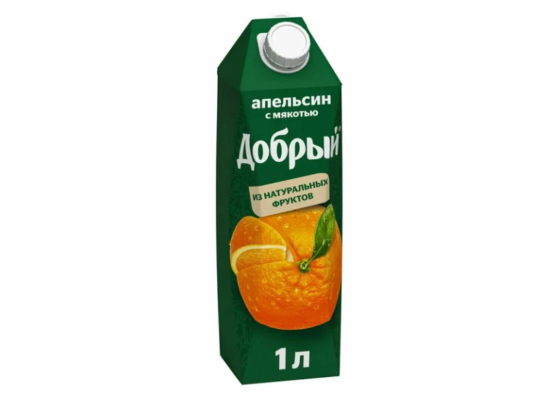 Сок апельсин 1л.