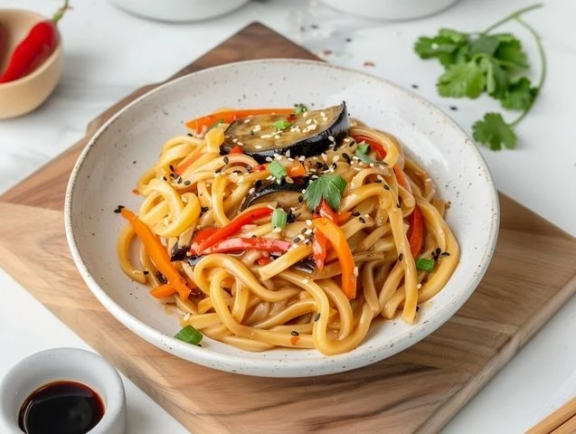 Лапша ( Удон ) с соусом терияки