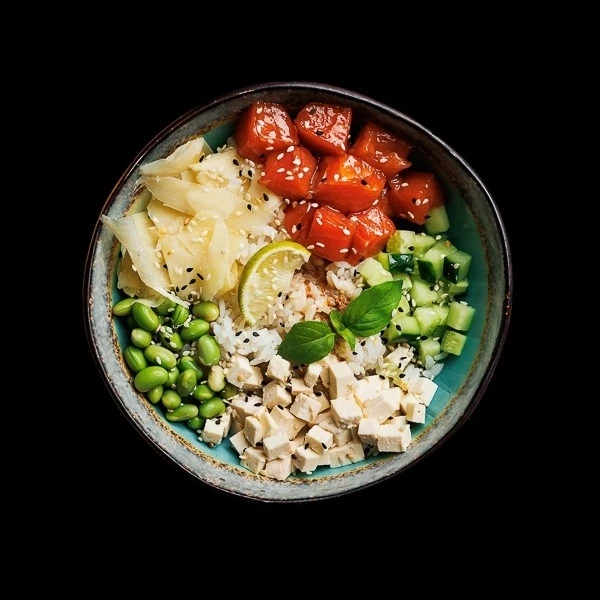 Поке с лососем