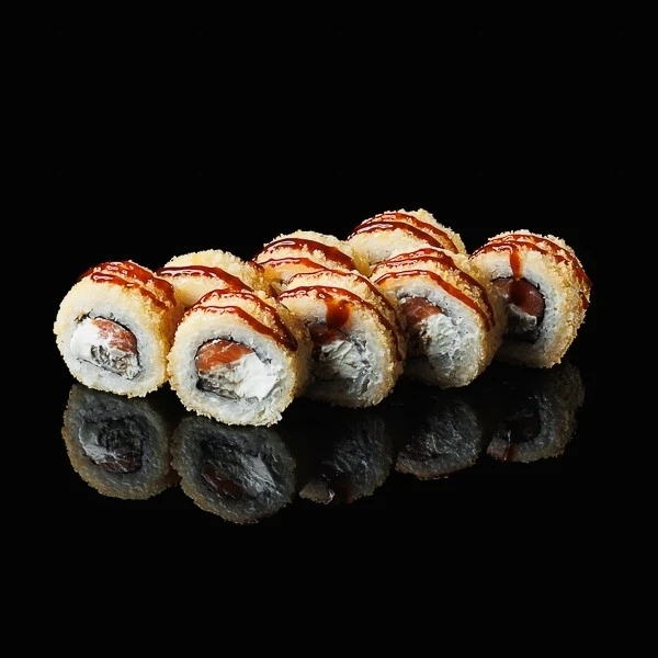 Темпура с угрем и лососем 