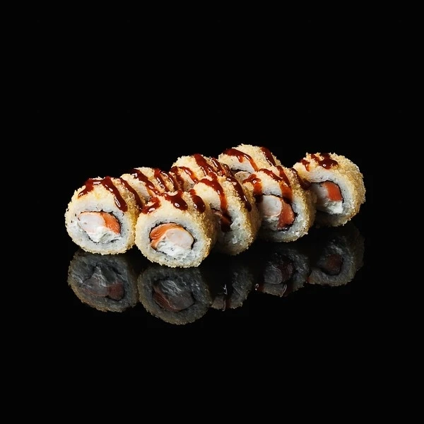 Темпура с лососем и креветкой 