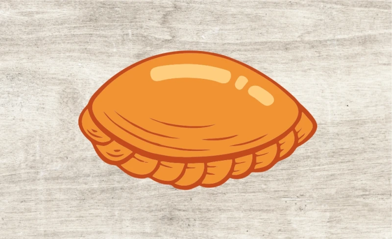 Кассоне с куриной грудкой 