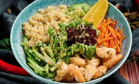 Боул с креветками 