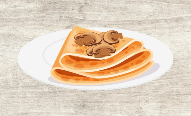 Блины с грибным ассорти  