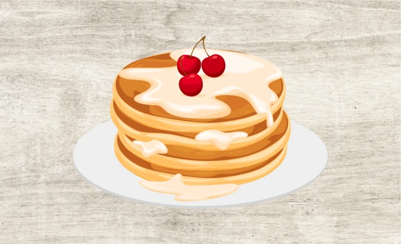 Блины с кокосовой стружкой